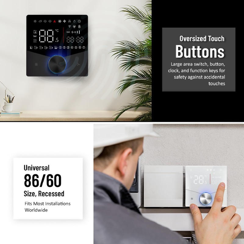 WiFi Smart Thermostat, WiFi Air Conditioner Thermostat 5+2 Days 6