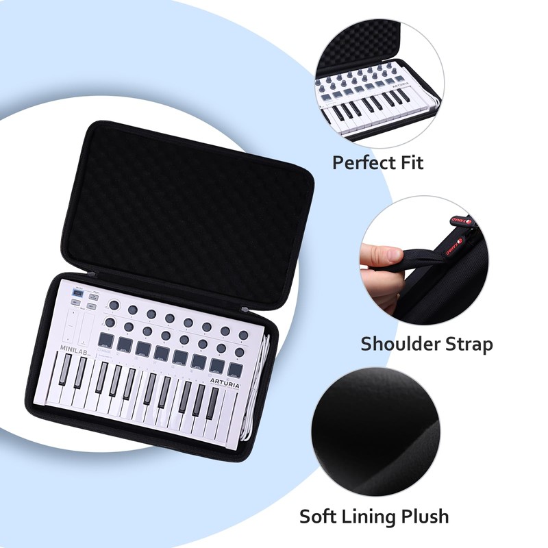 XANAD Hard Case for Akai Professional MPK Mini IV MIDI