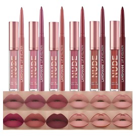 12 Matte Liquid Lipsticks Long-lasting Matte Lip Pencils