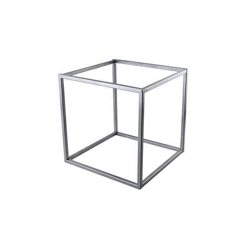 Homeford Metal Cube Centerpiece, 10-inch, Silver