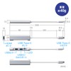 Sanwa Direct 400-HUB086GM USB Hub, Type-C Connection, HDMI 4K /