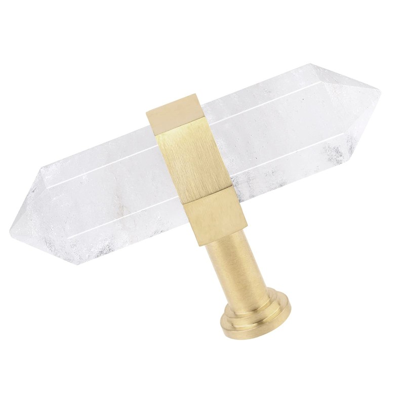 KYEYGWO Set of 2 Rock Crystal Healing Stone Point Furniture