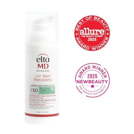 EltaMD Protector solar facial UV para recuperación de la piel con óxido de zinc, 100% mineral, seguro para piel sensible SPF 50