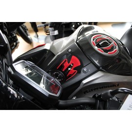 Tankpad Ignition Switch Sticker Compatible with Kawasaki Z900 Red Silver X550184