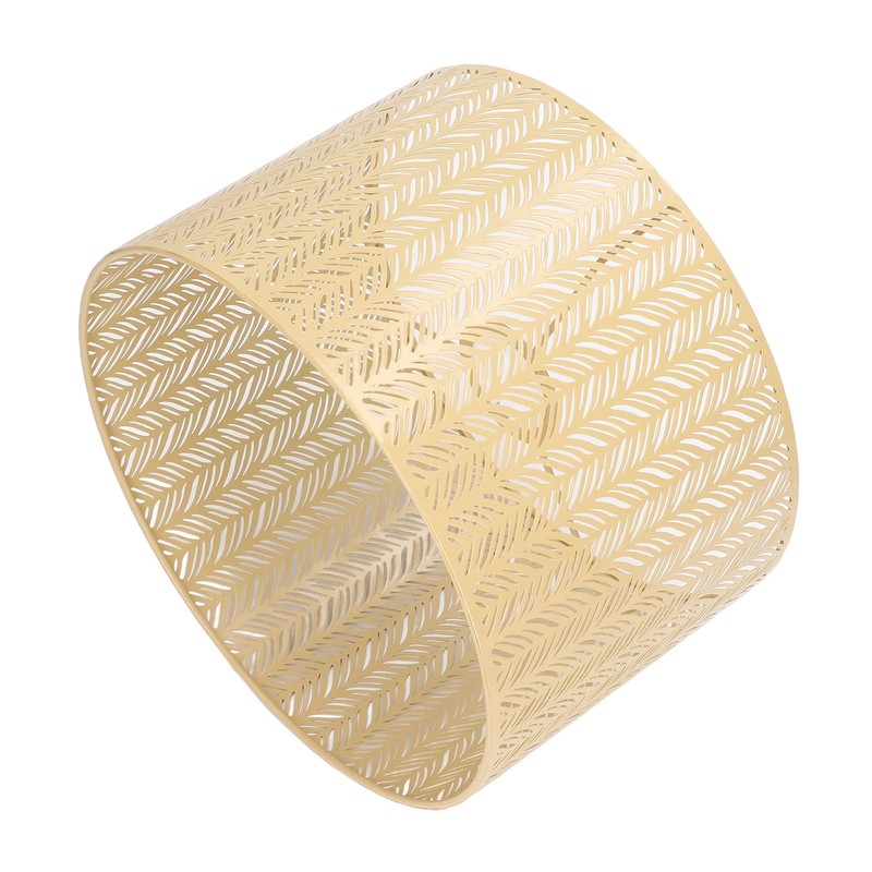 Drum Lamp Shade E27 E14 Clip Fir Leaf Shape Hollow