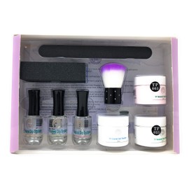 2 oz. per jar Nail dipping powder starter kit. Simple, easy to do TP Gel Powder Dip System. (2oz American Manicure)