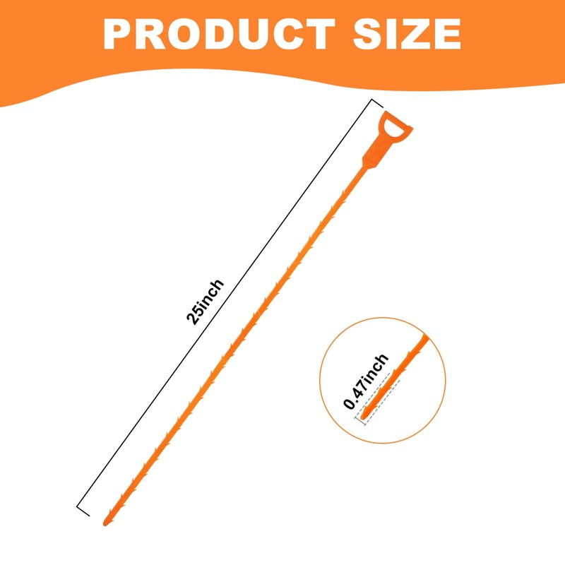 Drain Clog Remover, Effective Drain Snake Hair Drain Clog Remover,
