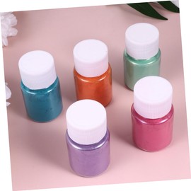 Tofficu 10pcs Mica Powder Pearl Pigment Handmade Material for Crafts Bath Soap Making Natural Safe