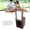 Pet Memorial Urn, Wooden Funeral Cremation Urn with Photo Frame
