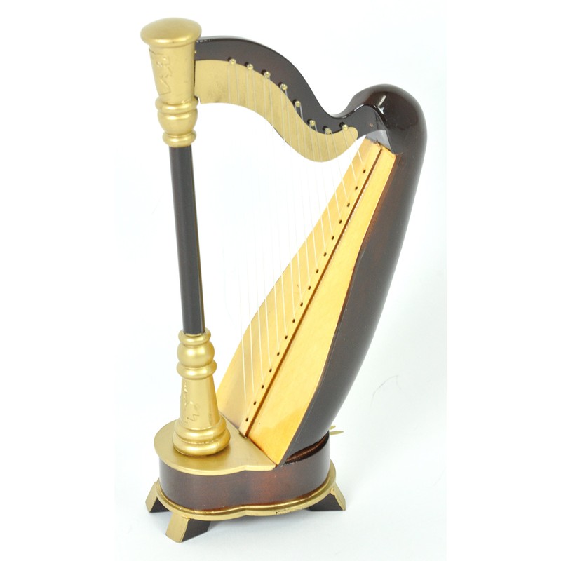 Sunrise Sound House Miniature Musical Instrument Harp, 9.4 inches (24