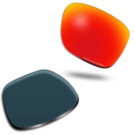 SOLODAD Replacement Lenses for Oakley Sliver XL OO9341 Sunglasses Polarized-Lava Red