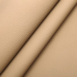 Marine Vinyl Faux Leather Upholstery Fabric 0.9 mm Thickness: Waterproof, Scratch-resistant, Perfect for Upholstering Cars, Outdoor Yachts, and Home Furniture (Nude,Pre-Cut 1 Yard)