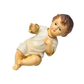 Alipis Harz Kind Jesus Figur Krippe Statue Sammlerstück Heiliges Kind Jesus Skulptur Schreibtisch Ornament für Zuhause Kirche Dekoration 6cm