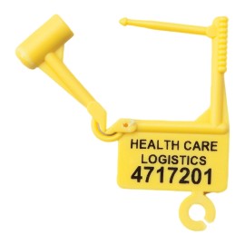 Health Care Logistics Padlock Seal Health Care Logistics Numbered Yellow Plastic, 100 Count