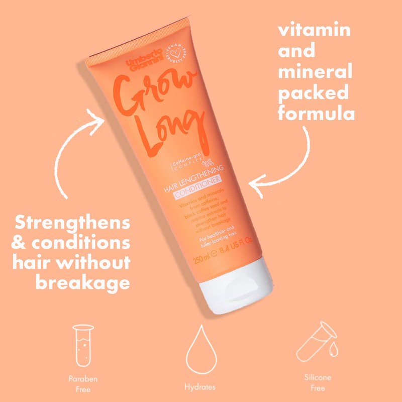 Umberto Giannini Grow Long Shampoo & Conditioner Duo, Vegan &