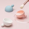 Yeanifeana Limpiador de brochas de maquillaje, alfombrilla de limpieza de