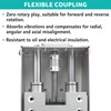 5 mm to 5 mm Flexible Shaft Coupling Aluminium Alloy