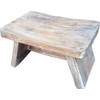 GURU SHOP Stool Footstool Antique White Model 9 17 x