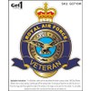 Royal Air Force Veteran Car Sticker - for Exterior or
