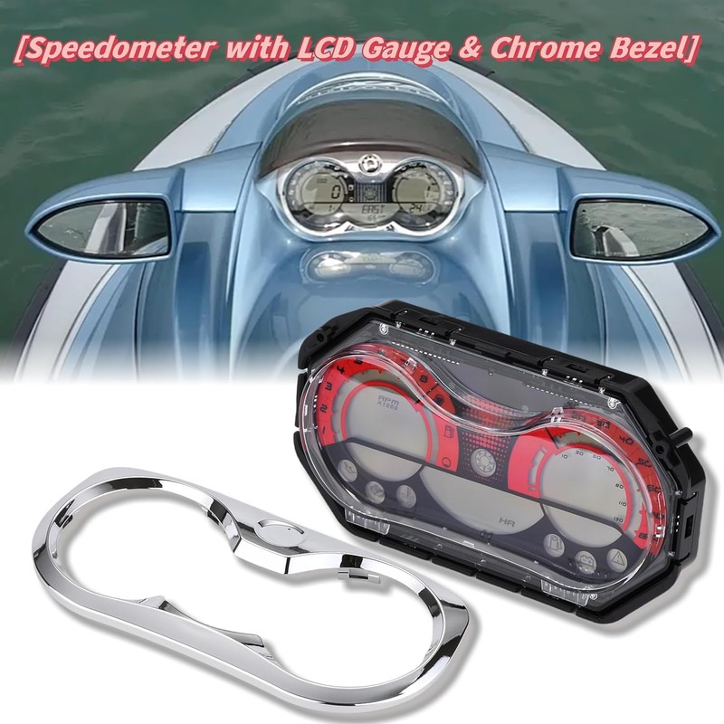 278002270 278002144 LCD Digital Jet Ski Speedometer Red Fit for