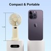 plilogo Portable Fan, Handheld Fan with LED Display, Personal Fan