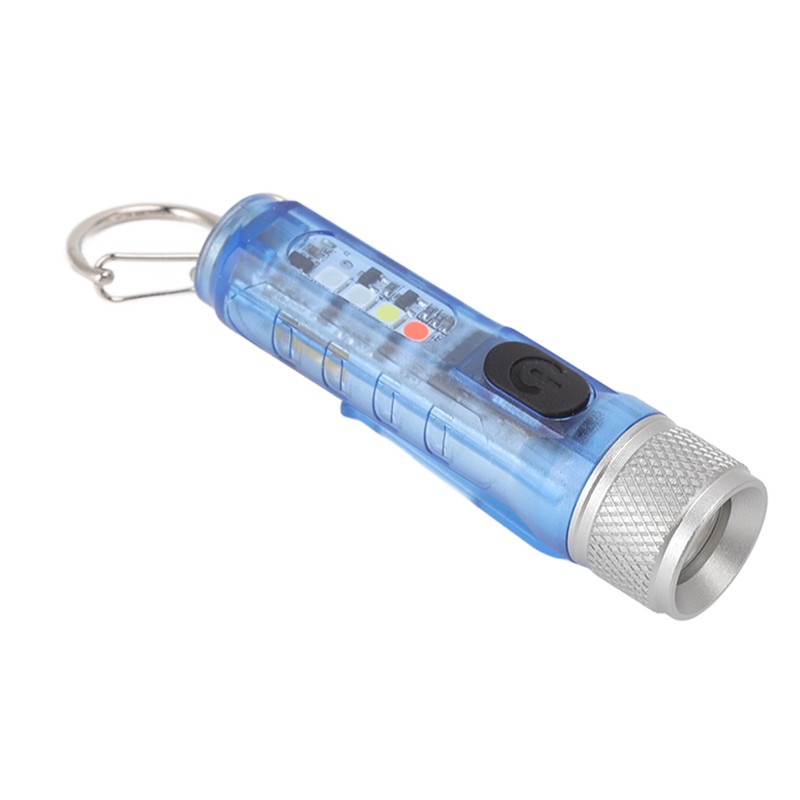 Keychain Flashlight Long Range Super Bright LED Flashlight USB Rechargeable