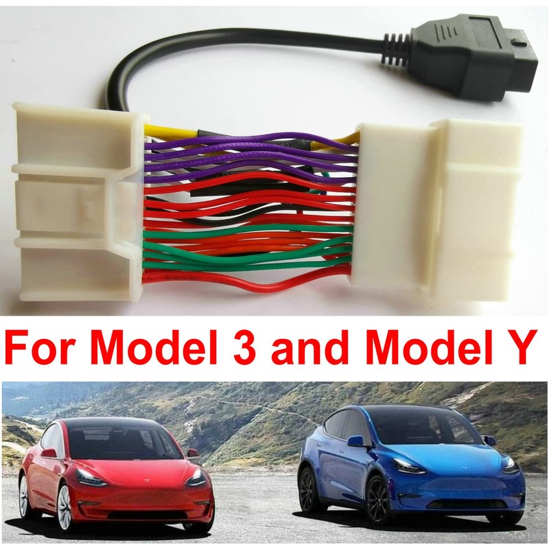 OTKEFDI Model 3 & Model Y OBD2 Diagnostic Harness Scanner