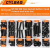 Nuts and Bolts Set M5 M6 M8, CYLBAQ Black Hex