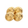 12pcs Polished Gold Anchor Buttons with Shank Vintage Style Sport