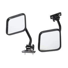 RVtiooy Side Mirrors Quick Release Doors off Mirrors Jk Left Right Front 2pcs/Set for Jeep for Wrangler 2007-2017 Black SMQRDOMFJW1TJ,Fitment Tested