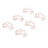 160Pcs Kids Paper Clips Bunny Style Smoothing Strong Metal Exquisite