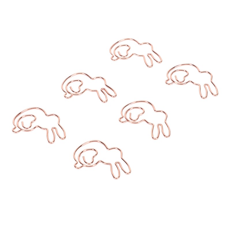 160Pcs Kids Paper Clips Bunny Style Smoothing Strong Metal Exquisite
