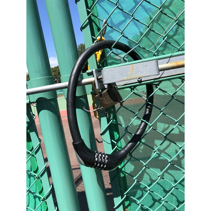 SAGISAKA Extra Thick Dial Lock 23.6 inches (60 cm), Black