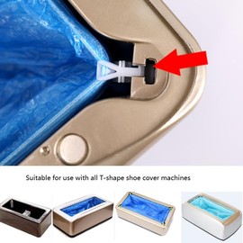 Refills for Shoe Cover Dispenser/100PCS(50pairs) T-type Buckle Shoe Covers/Shoe covers for Automatic Shoe Cover Machine/Disposable Shoe Covers with T-type Buckle, blue, Size for US 6 to 14