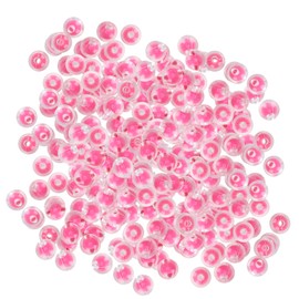 Resin Beads DIY Hand Made Jewelry Making Supplies Bracelet Material Accessories 8mm M(Glossy Rose Red )