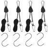 Grow Light Rope Hanger 2Pairs， Adjustable Rope Ratchet Hangers 150