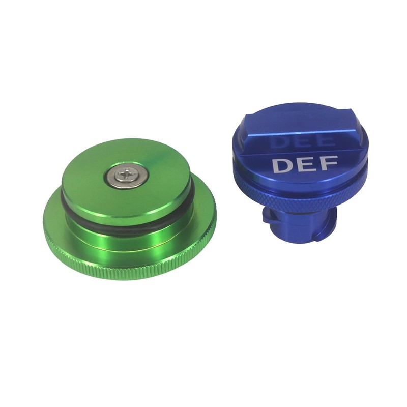 WLOOD Diesel Fuel Cap for Dodge Ram, Aluminum Factory Combo