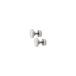 CRL SERFP2BS Brushed Stainless Track Holder Fittings for Fixed Panel - pack of 2