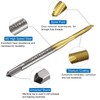 sourcing map Metric Tap & Drill Bit Set, 3pcs M2