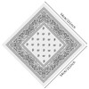 PLULON 30 Pack White Bandanas for Men Women, Polyester Novelty