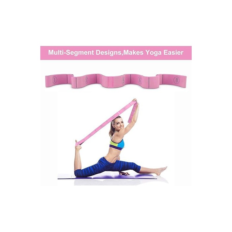 Stretch Strap, Elastic Yoga Stretching Strap, Multi-Loop for Physical Therapy,
