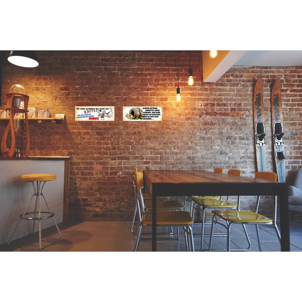 Tin Sign 27 x 10 cm Curved Lucky Touch Bernese