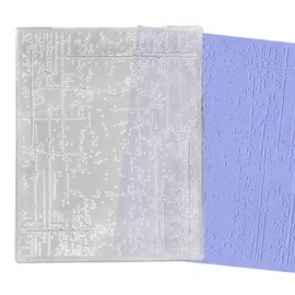 Threetols 3-D Textured Impressions Embossing Folder, Dot Background Embossing Folder for Card Making, Line Frame DIY Plastic Scrapbooking Photo Album Card Paper DIY Craft Decoration Template Mold
