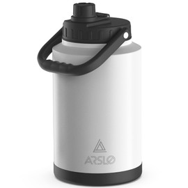 Arslo 1 Gallon large Insulated Water Jug With Handle, One Gallon Insulated Water Bottle, 128oz Stainless Steel Water Jug, Big Thermos for Gym,Hiking,Camping&Travel