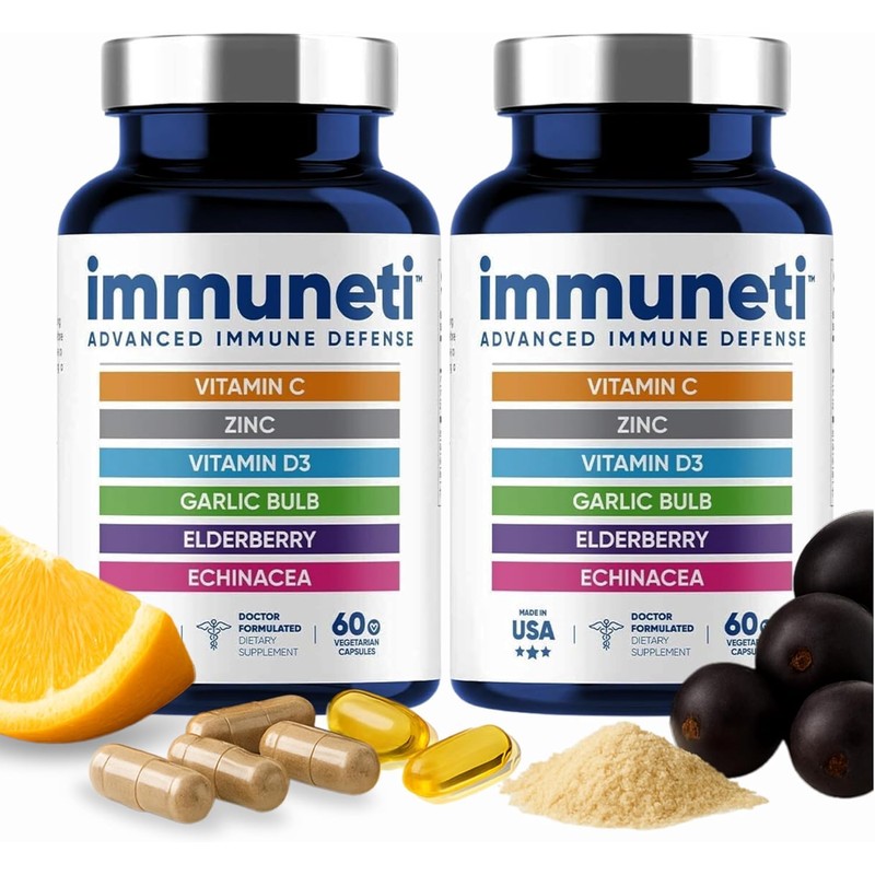 Immuneti Advanced Immune Support – Doctor Formulated 6-in-1 Daily Immunity