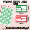 Pat Testing Stickers Pack of 550 Passed Stickers with 50