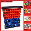 47-Bin Garage Organization Rack (15 Large, 32 Small) - Tabletop