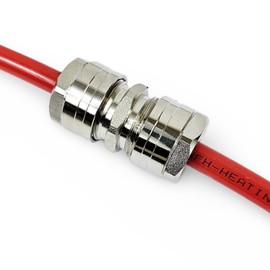 Adapter Reducer for Water Underfloor Heating Evoh Pipe and Multilayer Pert-Al Pert and Pex Pipe, Reducing Coupling Plastic to Copper Pipe (10x1.3mm Evoh Pipe)