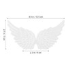 Housoutil Mini Angel Wings, 12PCS Fabric Angel Wings, White Angel