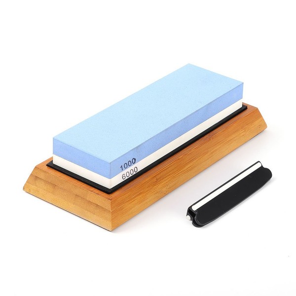 Angerstone Premium Knife Sharpening Stone–1000/6000 Grit Whetstone, Professional whetstone Sharpener